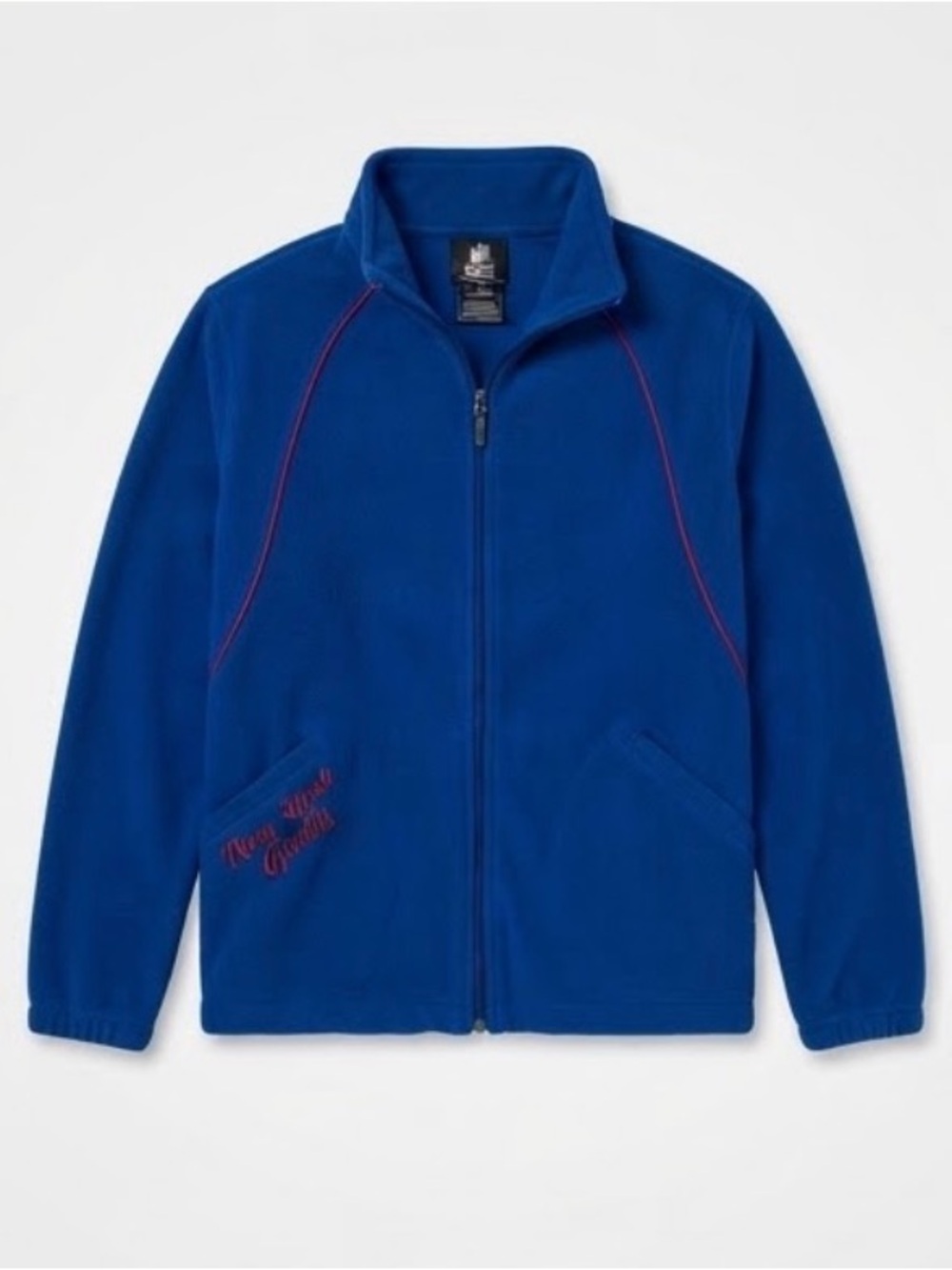 Vintage Reebok NFL New York Giants Royal Blue Fleece Full-Zip Jacket (Size L)